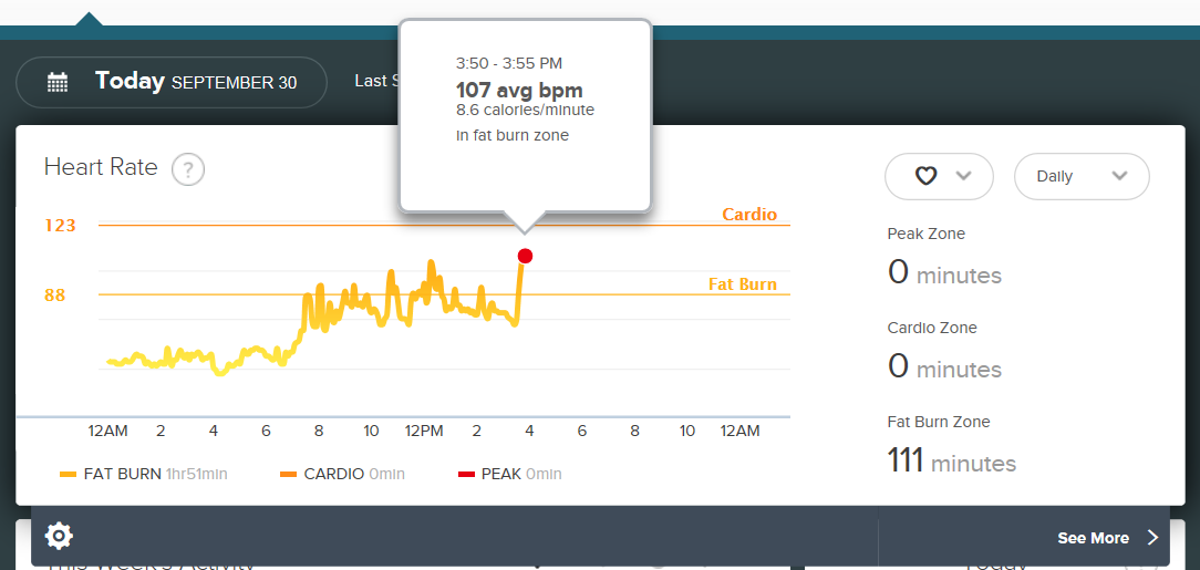heart rate not showing on fitbit