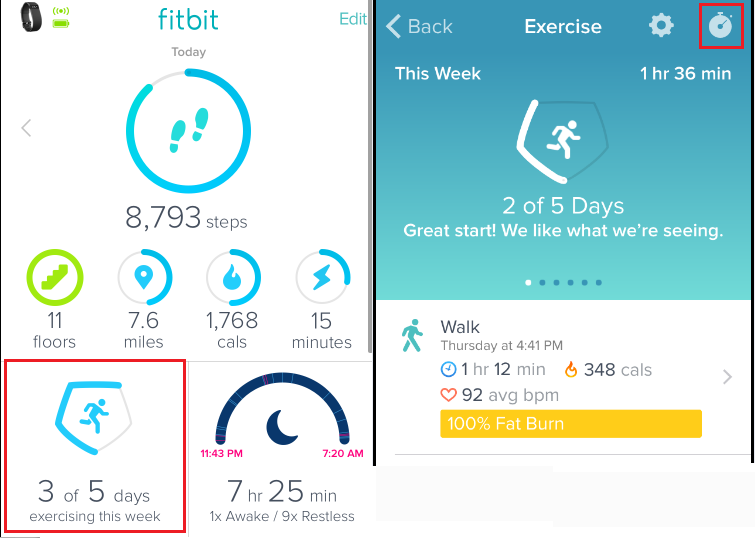 Fitbit discount location tracking