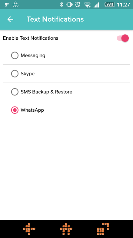 charge 2 whatsapp notifications