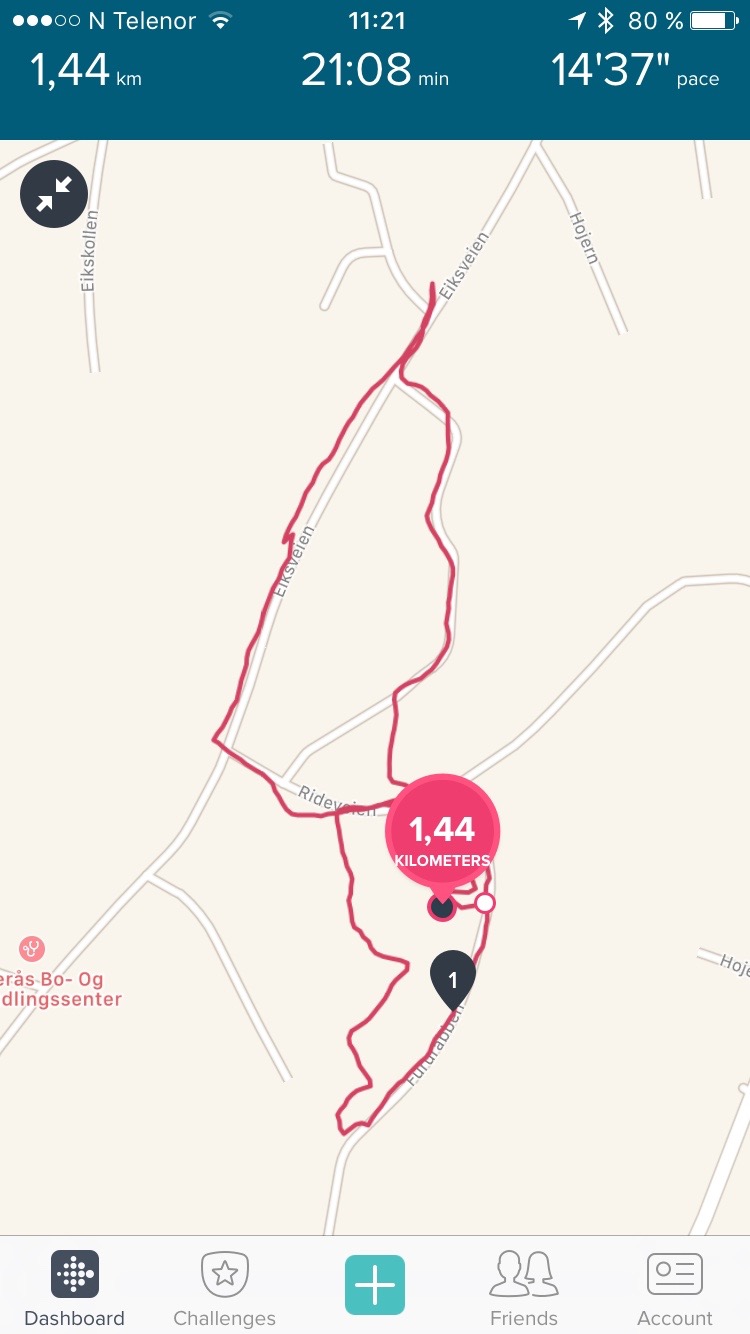 fitbit gps is running