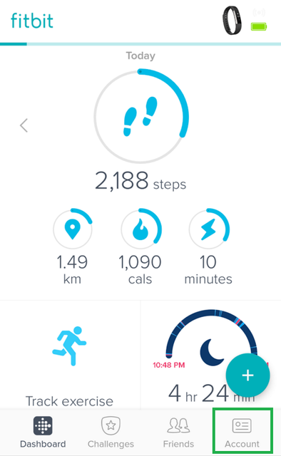 Change to non dominant wrist - Fitbit 