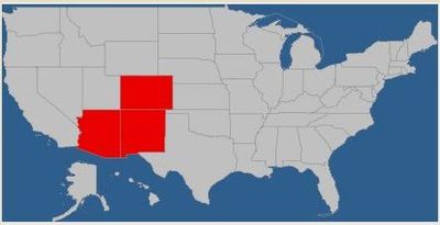 Congratulations! During this segment, you added New Mexico and Arizona to the states you visited.