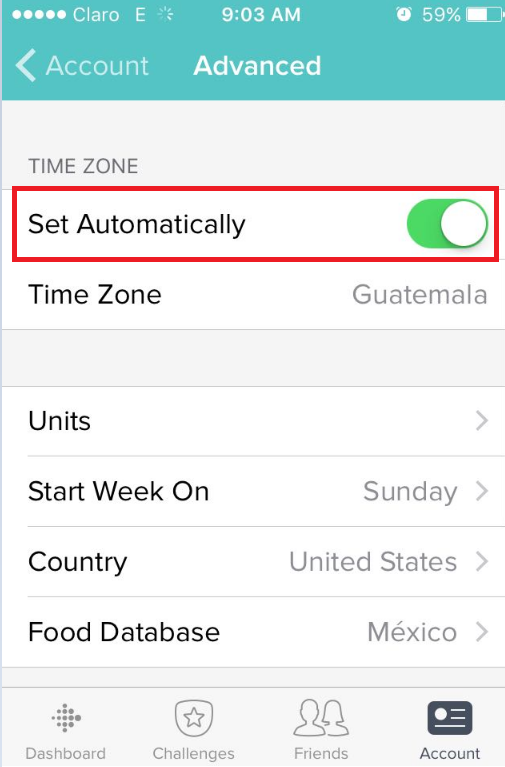 how to get fitbit to change time zones