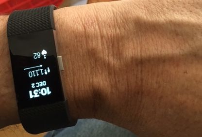 fitbit charge on wrist