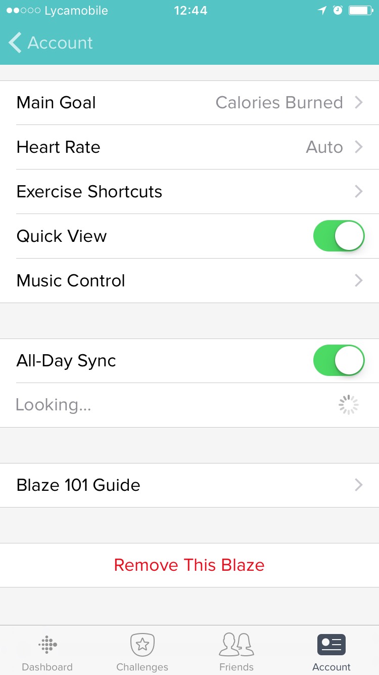 sync fitbit blaze with iphone