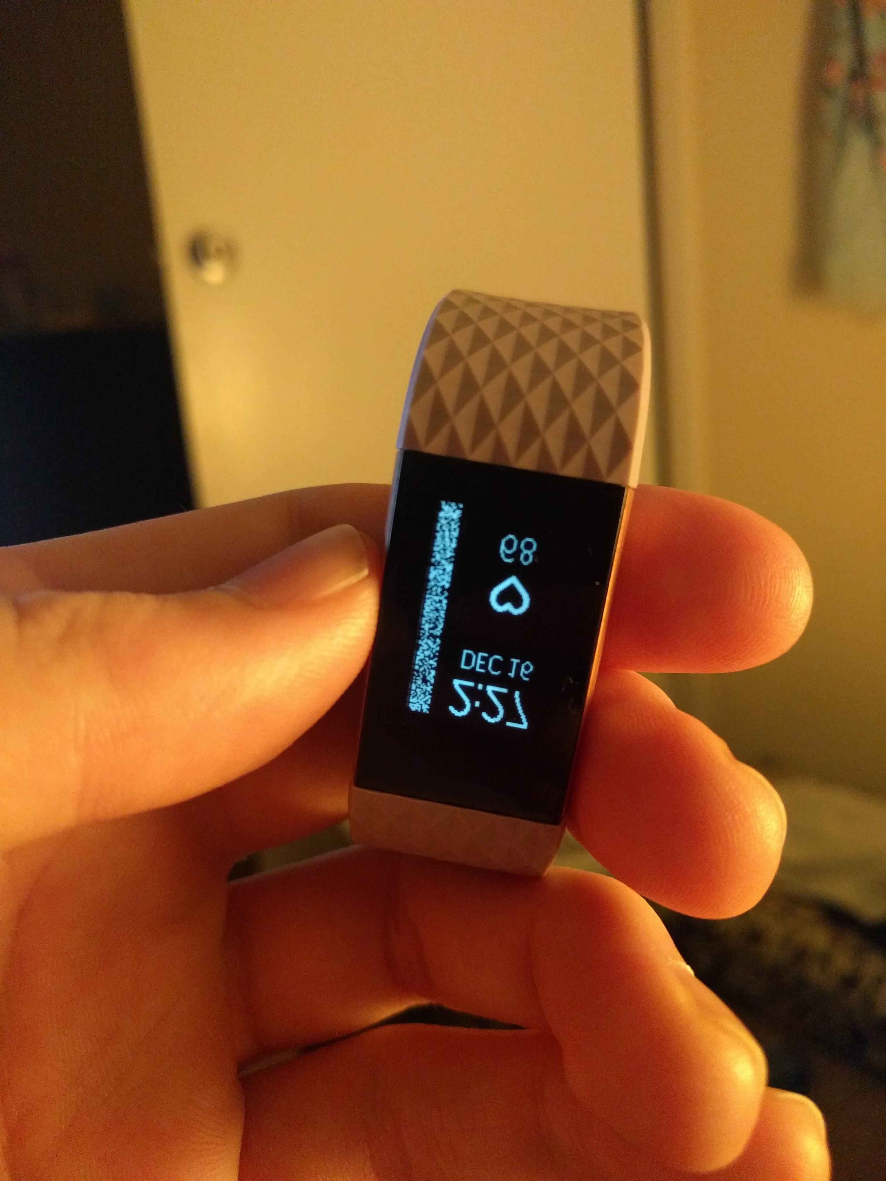 No display on fitbit best sale charge 2