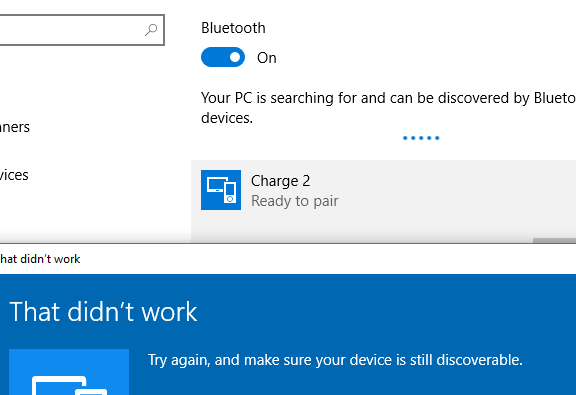 Charge 2 bluetooth not working new arrivals