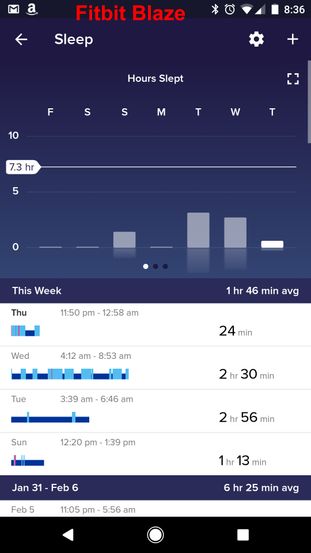 fitbit blaze not tracking sleep