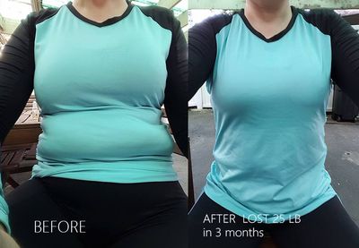 25 lb in almost 3 months , I walk , I run I cycle , no diet  just exrta movement