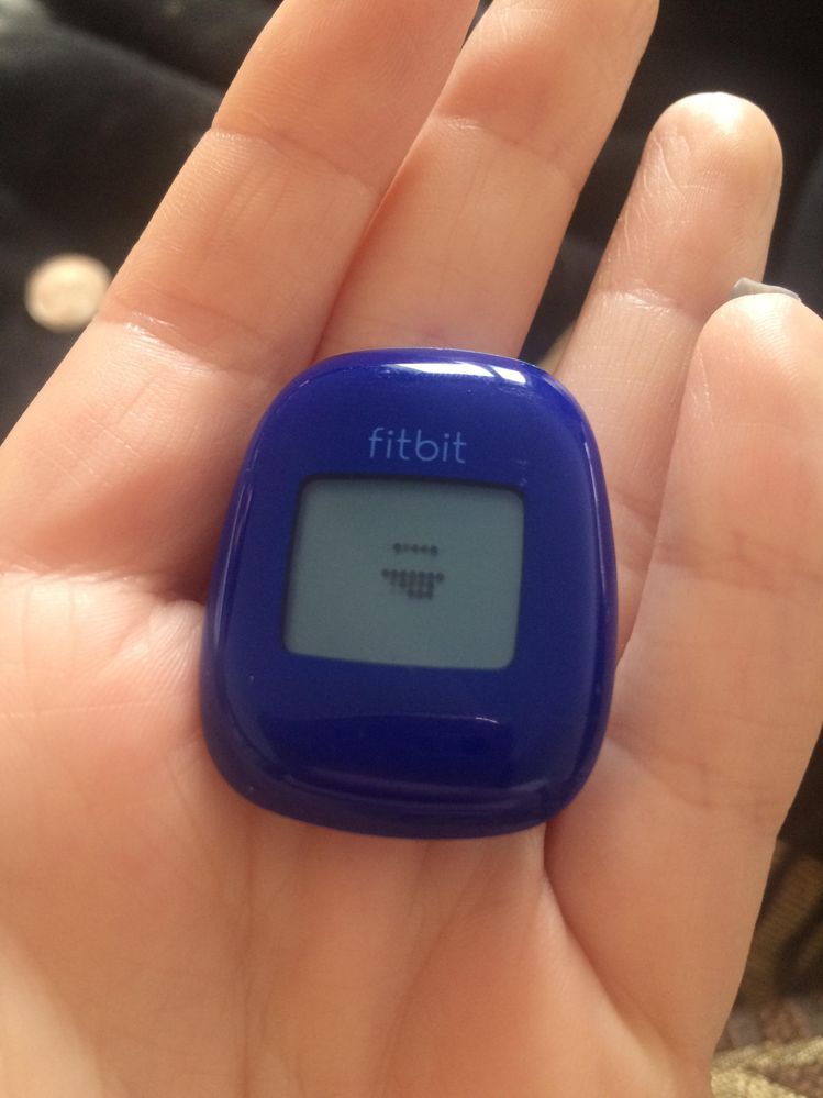 Fitbit zip lines through display Fitbit Community