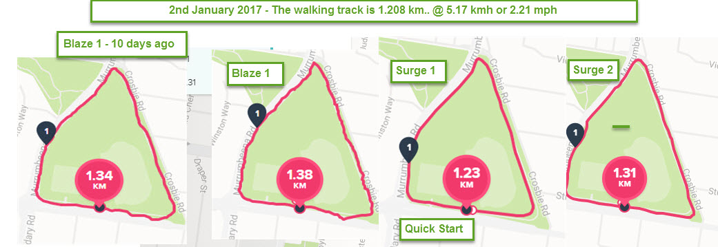 fitbit blaze not tracking miles correctly