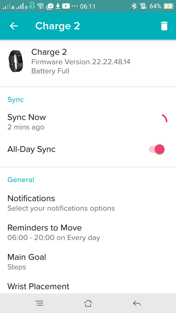 Solved Charge 2 battery icon and notification problems Fitbit Community