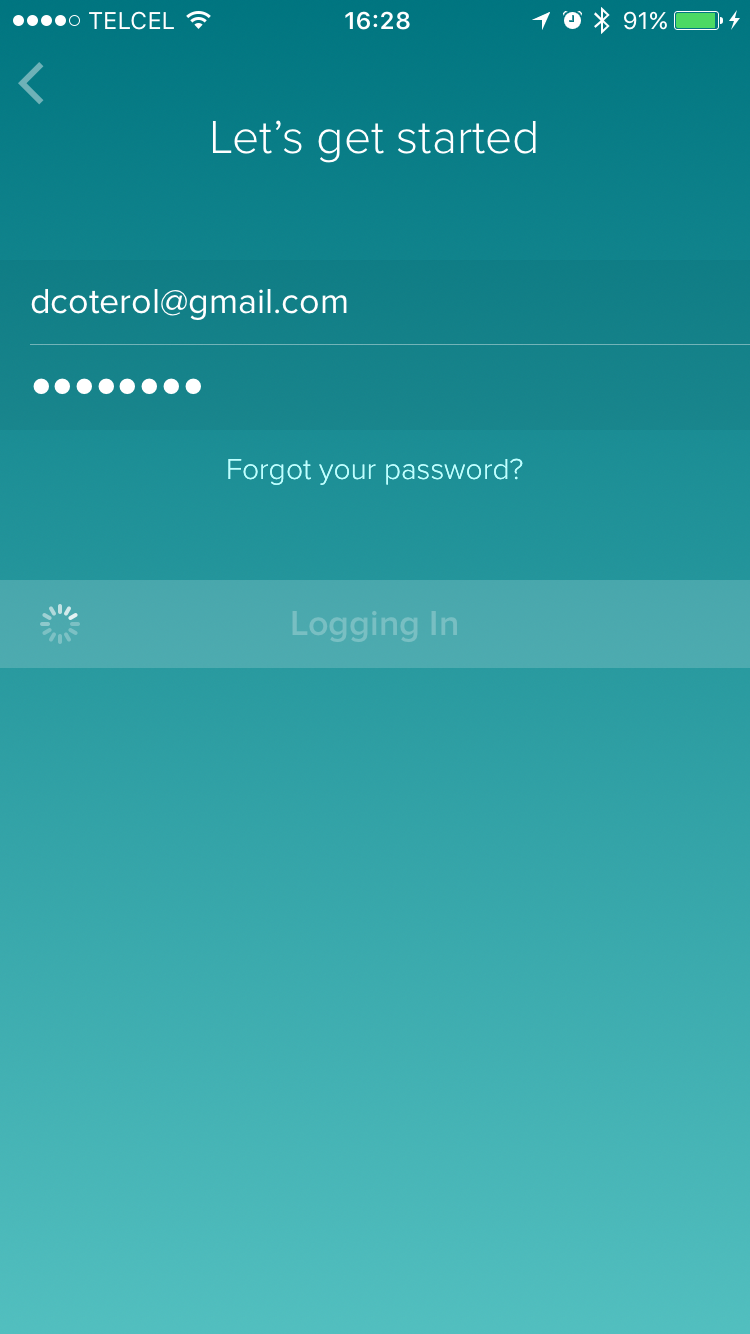 unable to login to fitbit app