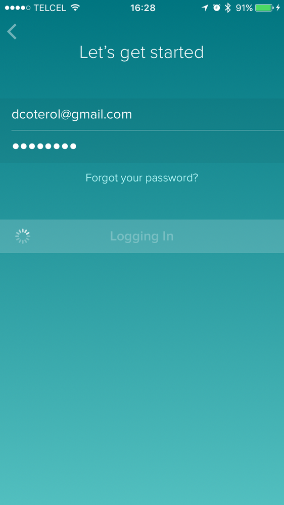 fitbit app not letting me log in