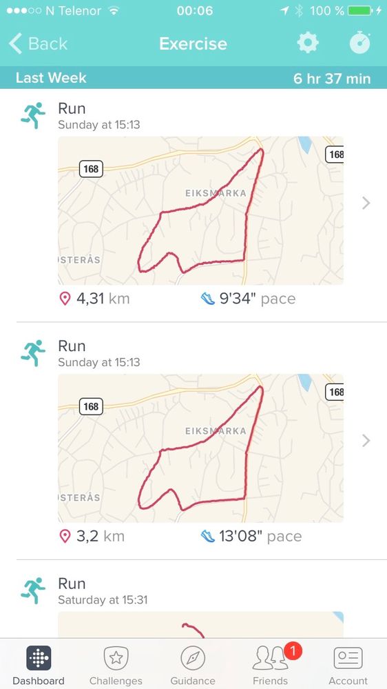 Fitbit charge 2 store map my run