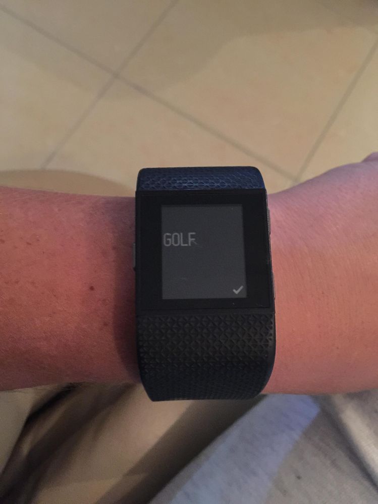 fitbit watch with golf gps