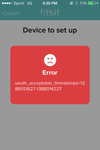Fitbit error
