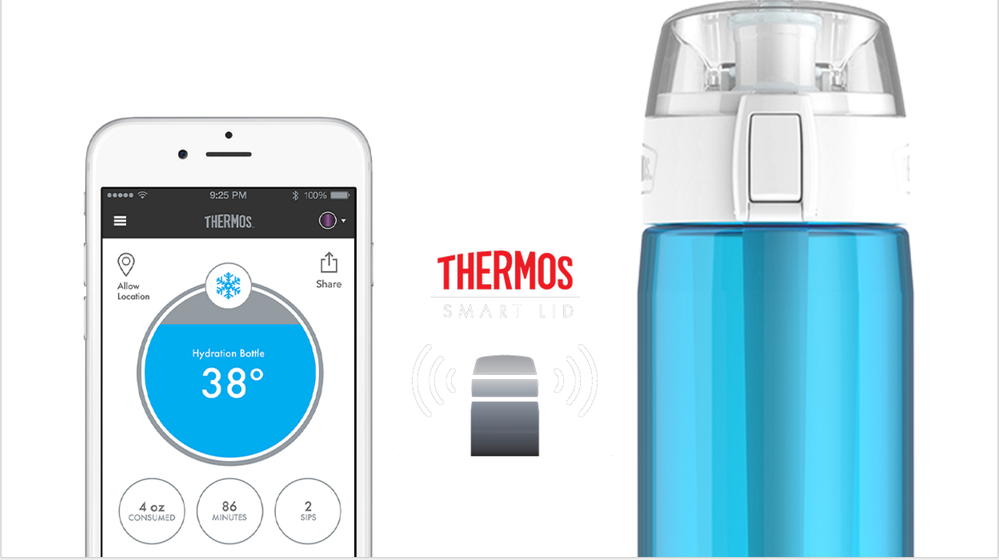 Thermos smart outlet lid