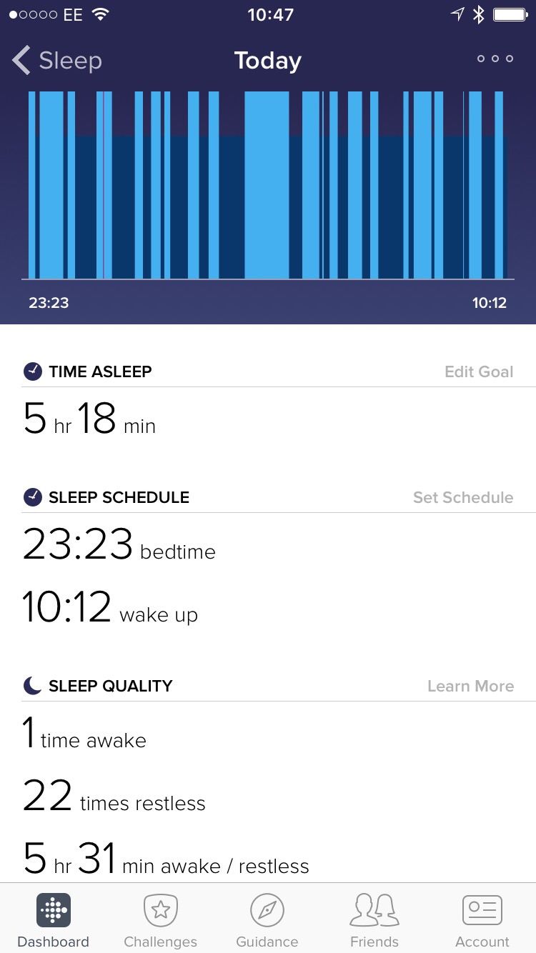fitbit not logging sleep