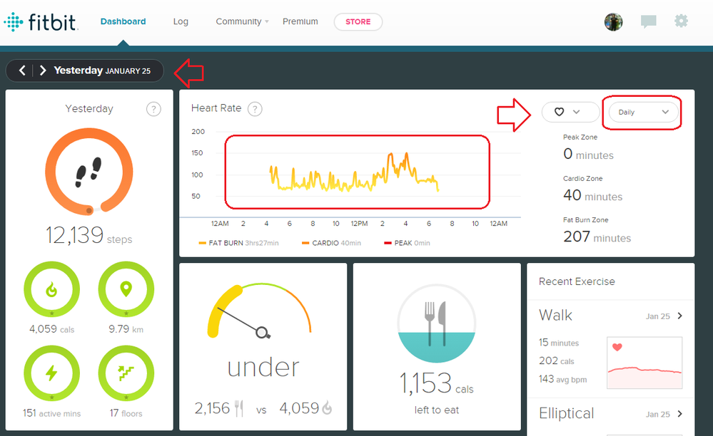 fitbit heart rate monitor app