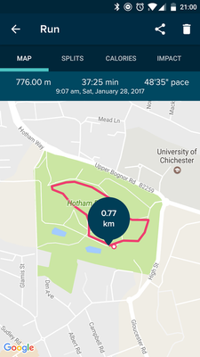 The time is approximately accurate but the distance should be 5k as it's a measured route. The map is something close to accurate but doesn't cover the whole 5k route....
