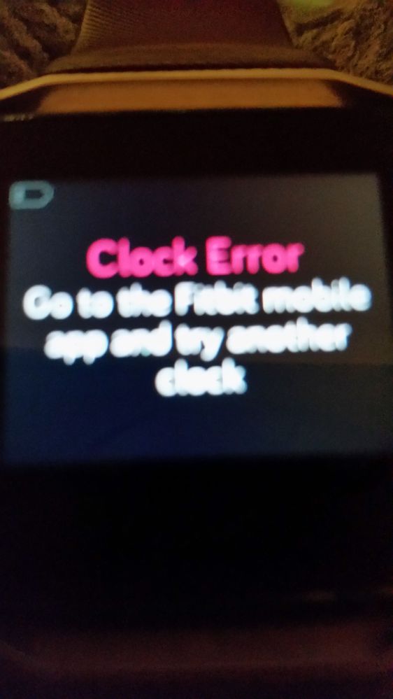 Solved Blaze clock error Fitbit Community