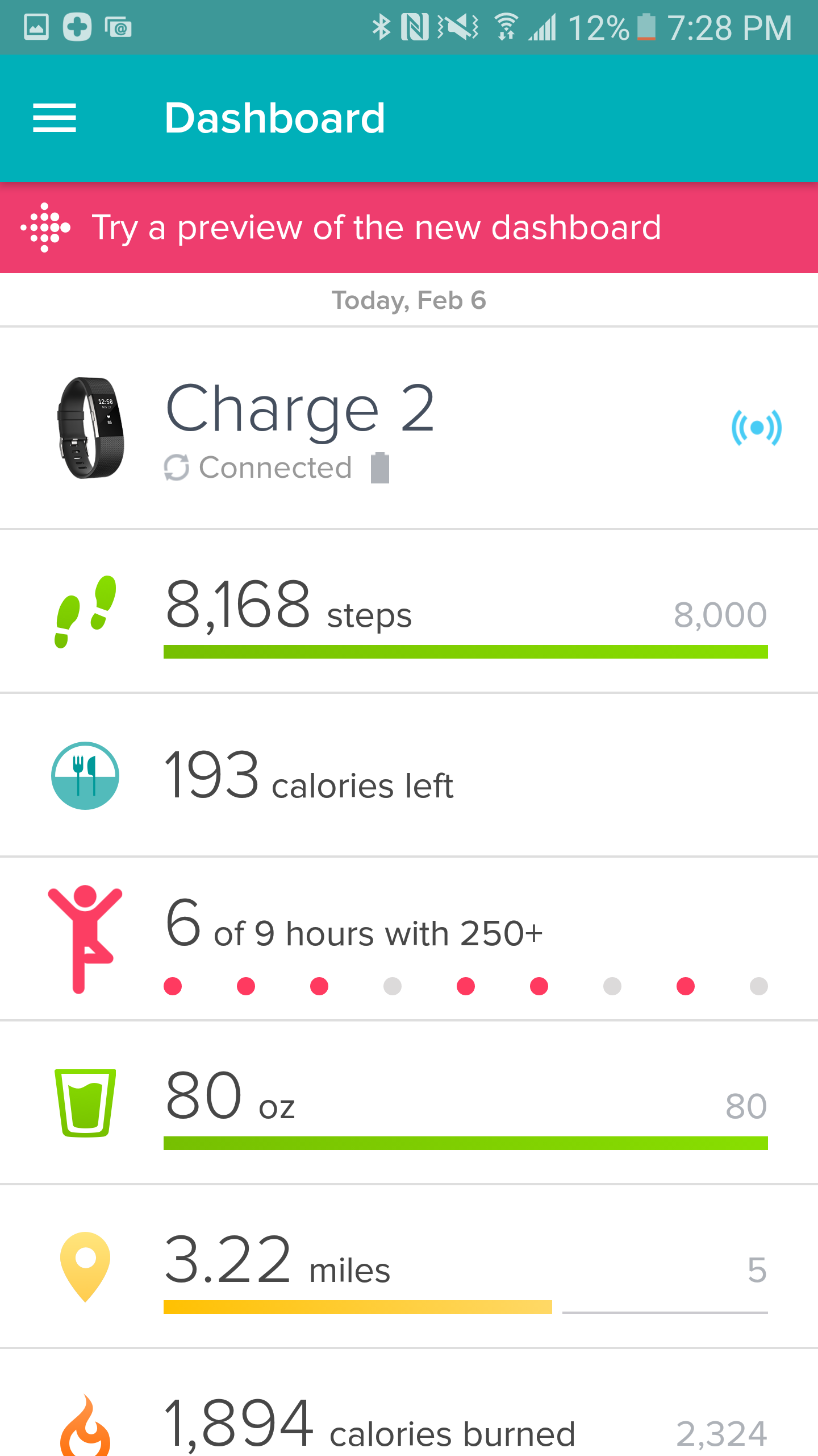 what calories does fitbit track