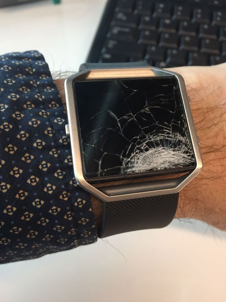 Fitbit blaze cheap cracked screen