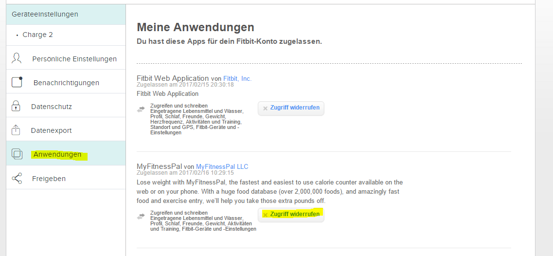 Synchronisation mit Myfitnesspal funktioniert nich... Fitbit Community