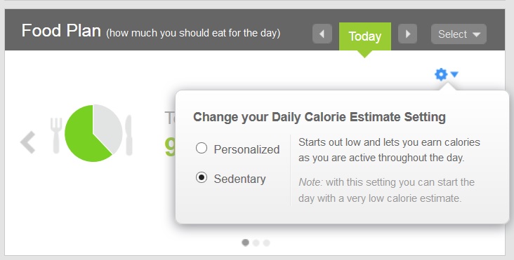 Daily calorie estimation