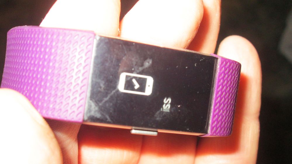 This is what you get when your phone is connected thru the fitbit app.