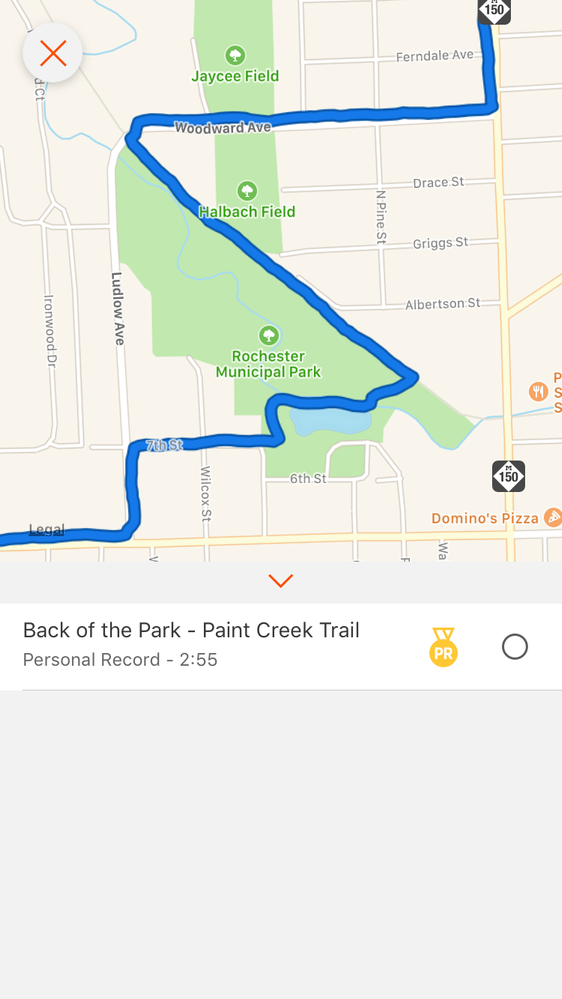 Strava, correct GPS route