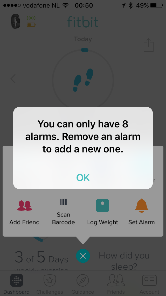 Solved ﻿Fitbit Charge 2 wont let me remove alarms Fitbit Community