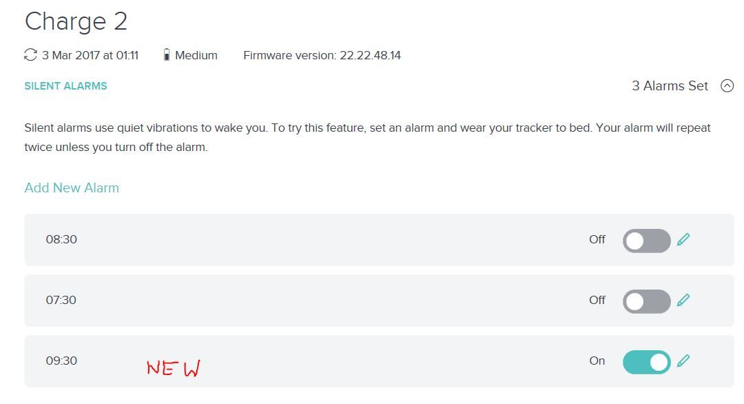 Solved ﻿Fitbit Charge 2 wont let me remove alarms Fitbit Community