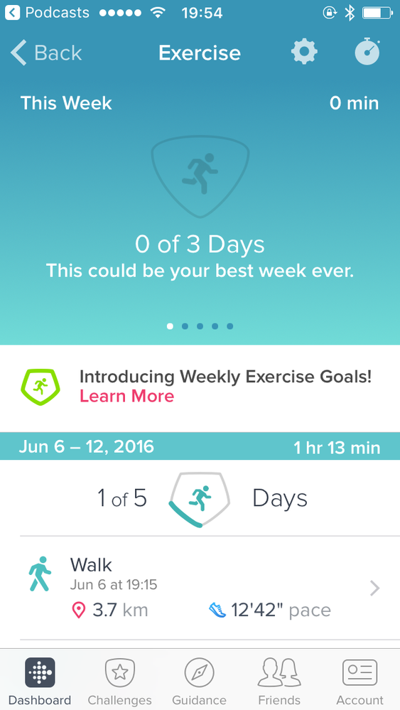 fitbit not logging exercise