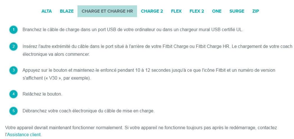 Mise a jour fitbit charge 2 hot sale