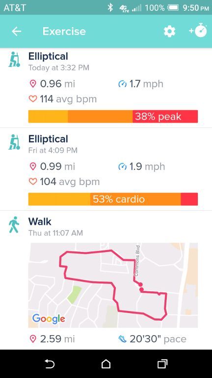 fitbit route tracking