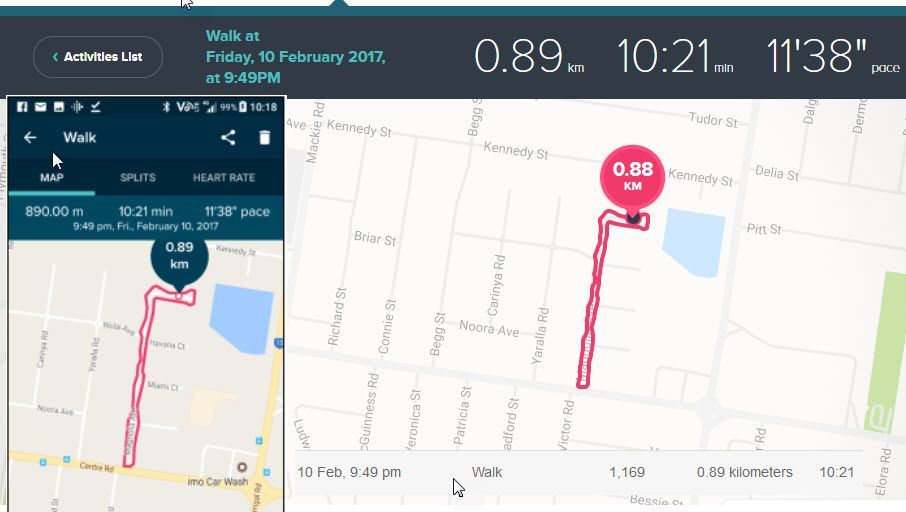 Fitbit charge 3 online gps map