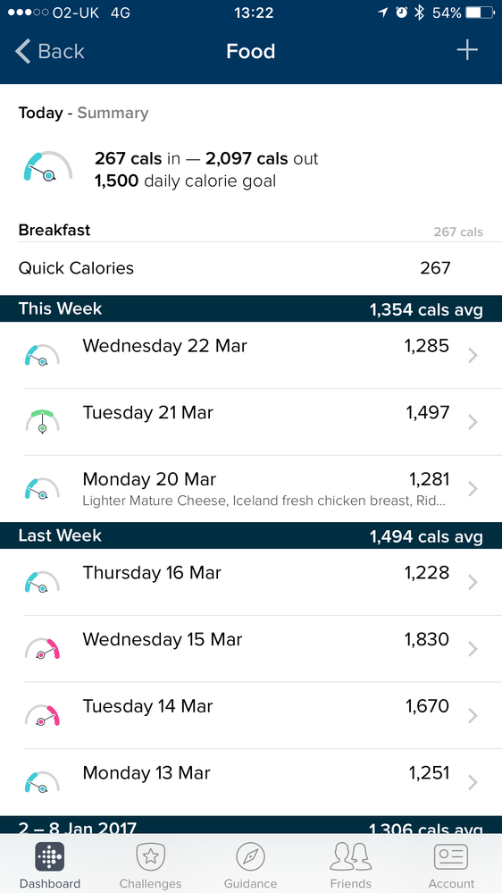 When I click on the tile, it shows the actual calories. It's just the tiles that aren't showing properly