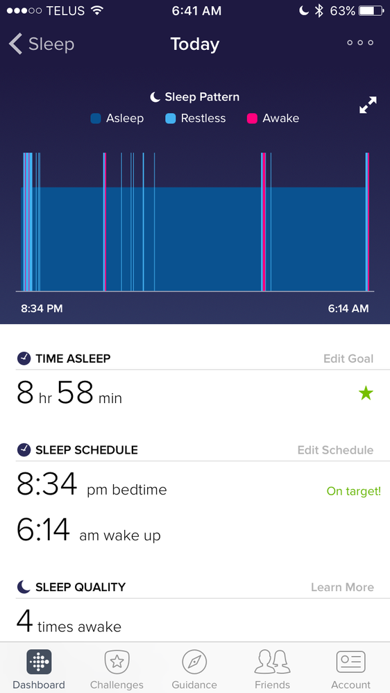 fitbit sleep app