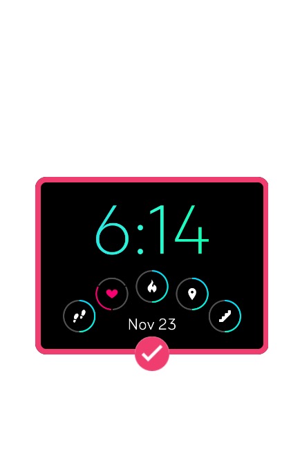 Change fitbit blaze online clock face