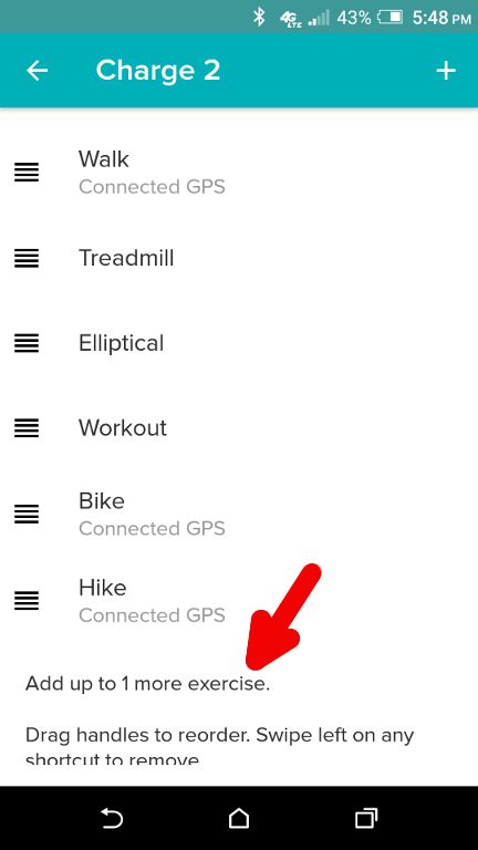 Fitbit charge 2 track run new arrivals