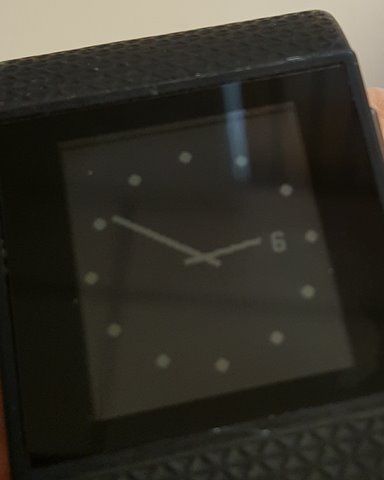 The side with the upside down 9 is on my wrist side of arm