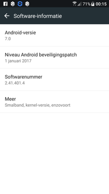 This is the info from my Android 7.0 phone , HTC 10