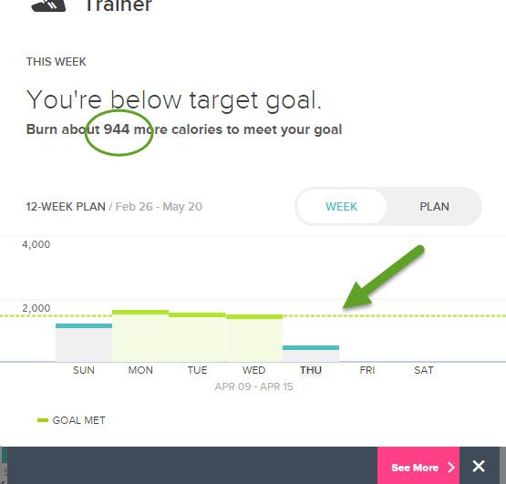 fitbit active calories