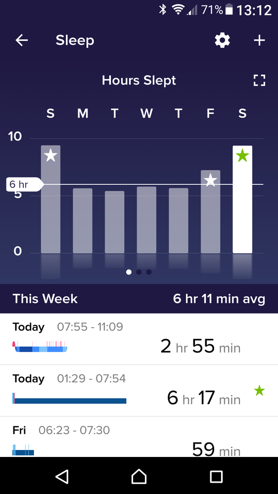 PS, I didn't "start sleep" on the app, it auto detected those 3 hours...