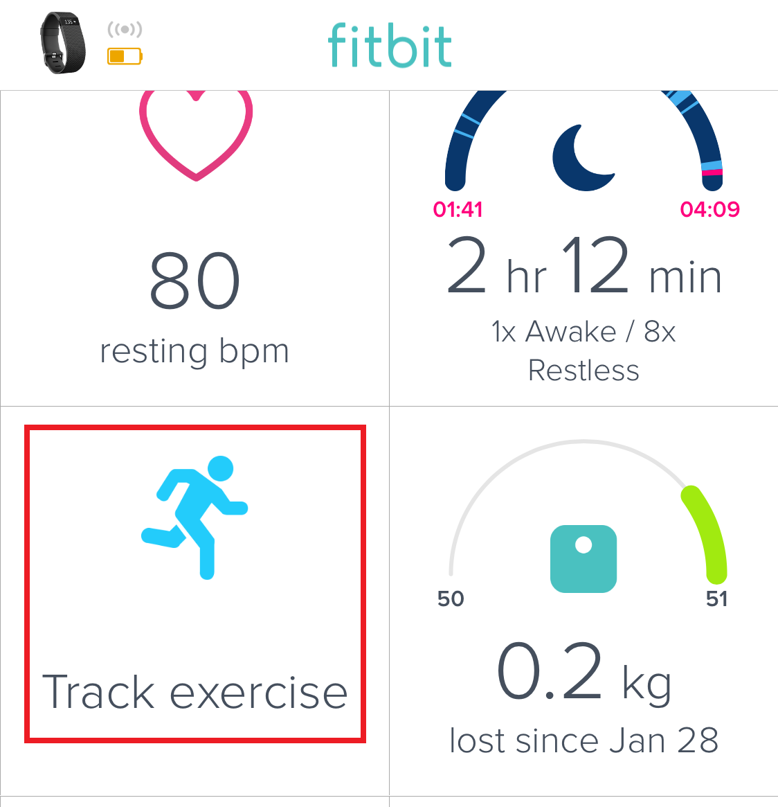 Fitbit track workout online