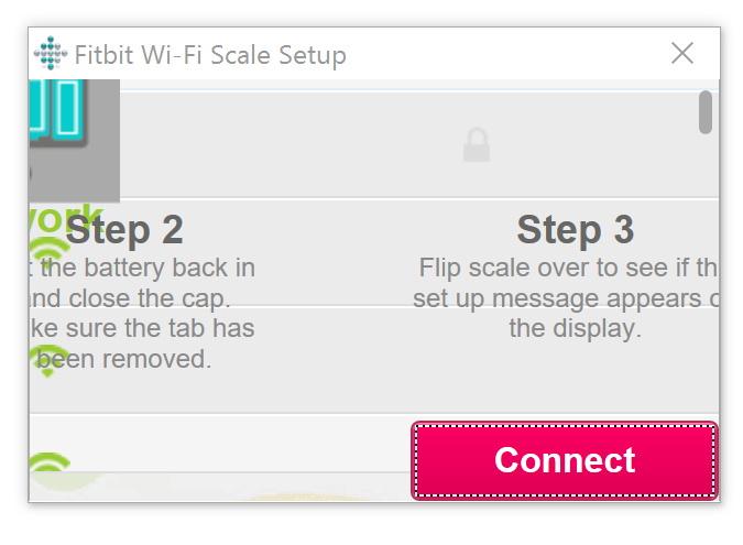 fitbit scale connect to wifi
