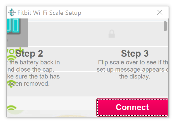 connect fitbit aria to new wifi