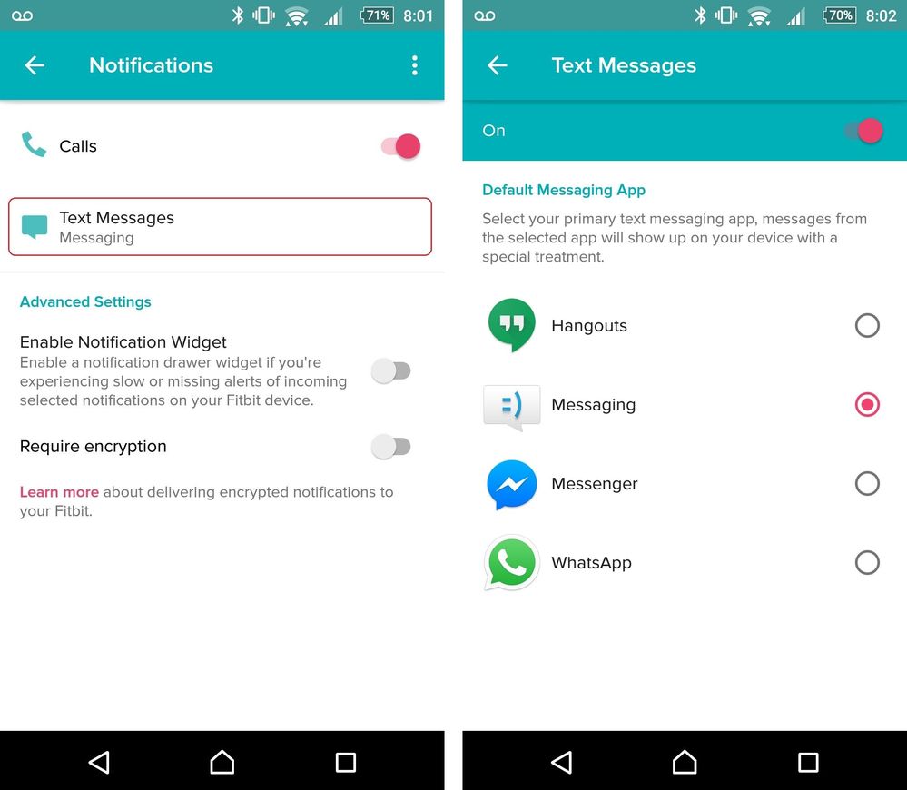 notifications Android - Fitbit Community